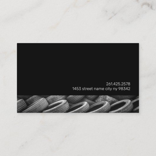 Carte De Visite Recyclage de junk Yard (Dos)