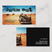 Carte De Visite Recyclage de l'enlèvement des métaux de la ferrail (Devant / Derrière)