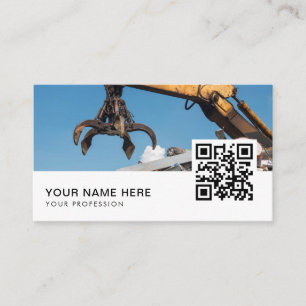 Carte De Visite Recyclage des métaux de ferraille Code QR