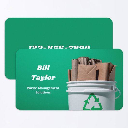 Carte De Visite Recyclage Gestion des déchets