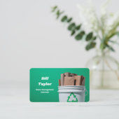 Carte De Visite Recyclage Gestion des déchets (Debout devant)