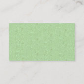Carte de visite recyclage oiseaux thème vert (Dos)