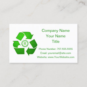 Carte De Visite Recycle Logo par Shirley Taylor