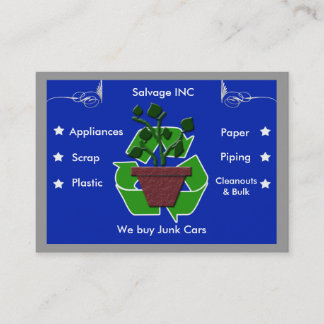 Carte De Visite recycleurs de chute