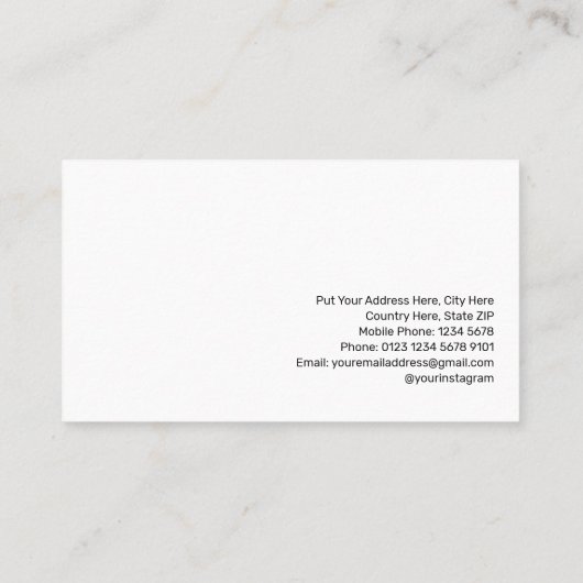 Carte De Visite Red Apple Sketch Private Tutor Modern Black (Dos)