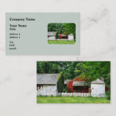 Carte De Visite Red Barn Shed (Devant / Derrière)