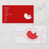 Carte De Visite Red BIrd Fly (Devant / Derrière)