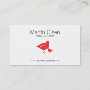 CARTE DE VISITE RED BIRDS