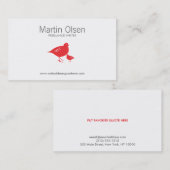 CARTE DE VISITE RED BIRDS (Devant / Derrière)