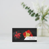 Carte de visite Red Black Event Planning (Debout devant)