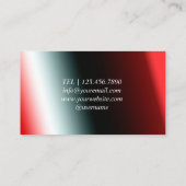 Carte de visite Red Black Event Planning (Dos)