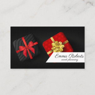 Carte de visite Red Black Event Planning