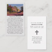 Carte De Visite Red Blue Yellow Green Heartfelt Condolences (Devant / Derrière)