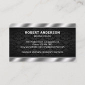 Carte De Visite Red Boxer Gants Professional Boxer Entraîneur d'en (Dos)