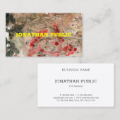 Carte De Visite Red Brown Modèle professionnel moderne tendance (Devant / Derrière)