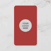 Carte De Visite Red Connect with Us QR Code (Dos)