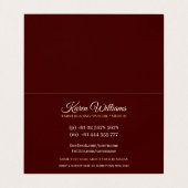 Carte De Visite Red Diamond Love Goddess Temple Tarot (Intérieur déplié)