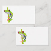 CARTE DE VISITE RED EYED TREE FROG (Devant / Derrière)