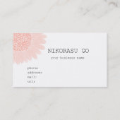 Carte De Visite RED flower (Dos)