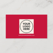 Carte De Visite Red Forme QR Professionnel Moderne Entreprise (Dos)