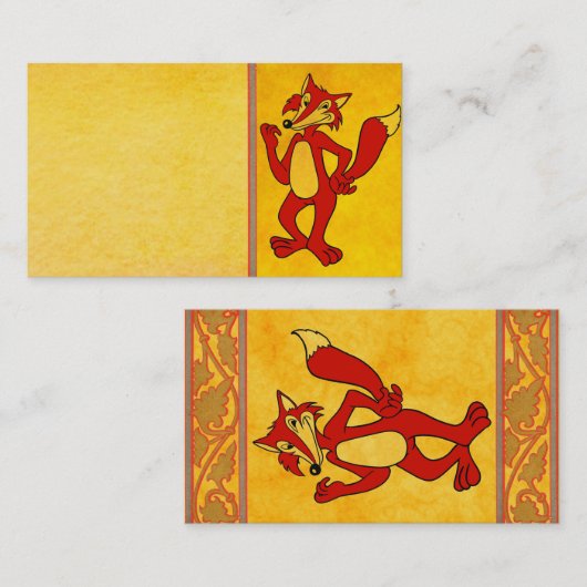 Carte de visite Red Fox (Devant / Derrière)