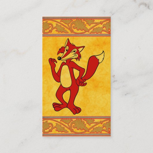 Carte de visite Red Fox (Dos)