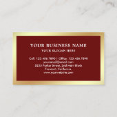 Carte De Visite Red Gold Bugs Remoding Pest Control Service (Dos)