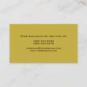Carte de visite Red Gold Color Creative Manager (Dos)