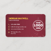 Carte De Visite Red Gold Diamonds PDG et fondateur de luxe (Devant)