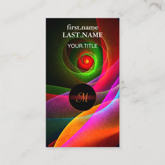 Carte De Visite Red Green Orange Modern Abstrait Art Motif #22 (Devant)