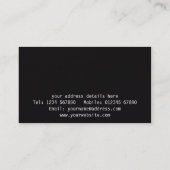 Carte de visite Red Grunge (Dos)