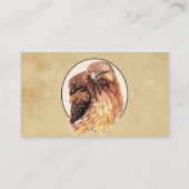 Carte De Visite Red Hawk Custom Business Bird of Prey (Dos)