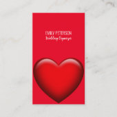 Carte De Visite Red Heart 3D (Devant)