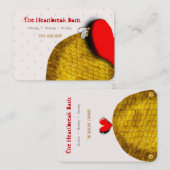 Carte de visite Red Heart Bee (Devant / Derrière)