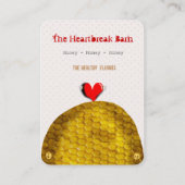 Carte de visite Red Heart Bee (Dos)