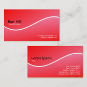 Carte De Visite Red Hill (Devant / Derrière)