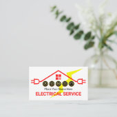 Carte De Visite Red Hot Electrical Circuit Rooftop (Debout devant)
