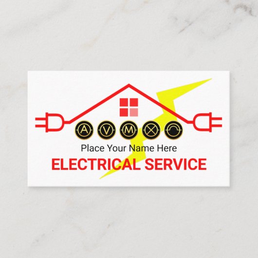 Carte De Visite Red Hot Electrical Circuit Rooftop (Devant)