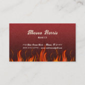 Carte de visite Red Hot Grill (Dos)