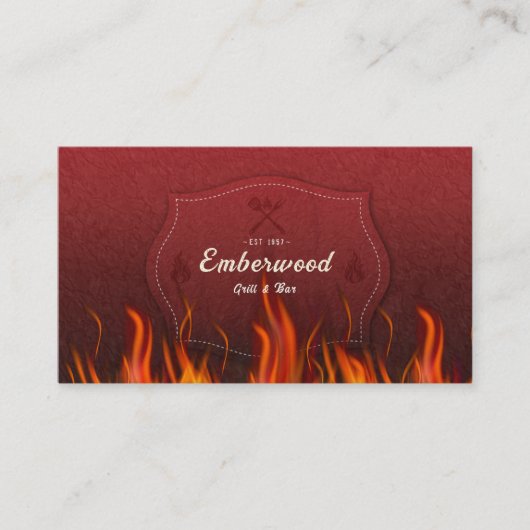 Carte de visite Red Hot Grill (Devant)