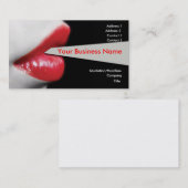 Carte de visite Red Lips (Devant / Derrière)