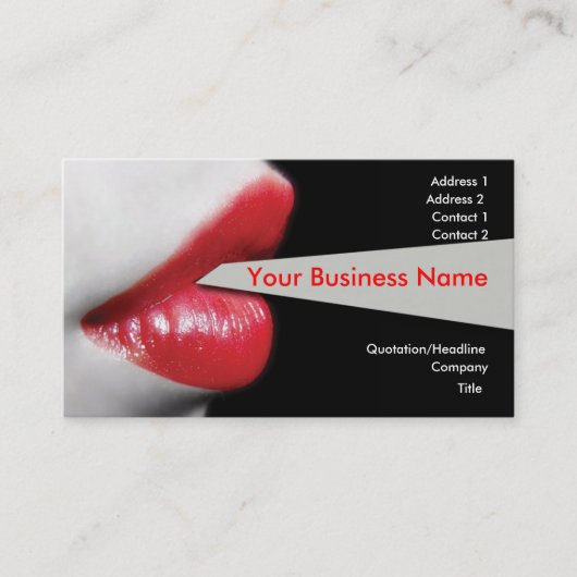 Carte de visite Red Lips (Devant)