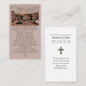 Carte De Visite Red Orange Green Blue Ireland Prayer Card (Devant / Derrière)