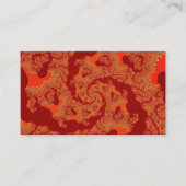 Carte De Visite Red Orange Swirl (Devant)