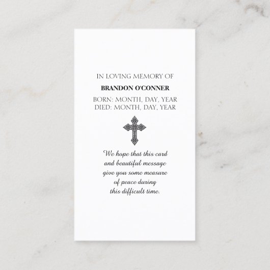 Carte De Visite Red Orange Yellow Green Safely Home Sympathy (Dos)