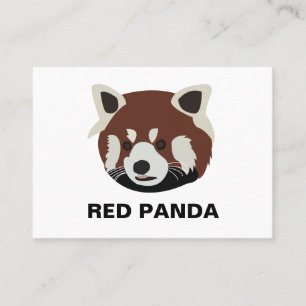 Carte De Visite Red Panda Raccoon Red Panda