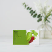 Carte De Visite Red pepper (homonymie) (Debout devant)