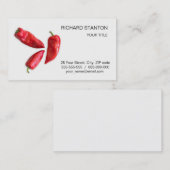 Carte De Visite Red pepper (homonymie) (Devant / Derrière)
