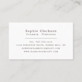 Carte De Visite Red Pine Tree Bark Wood Effect, Rustic (Dos)