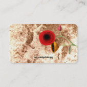 Carte De Visite Red Poppy (Dos)